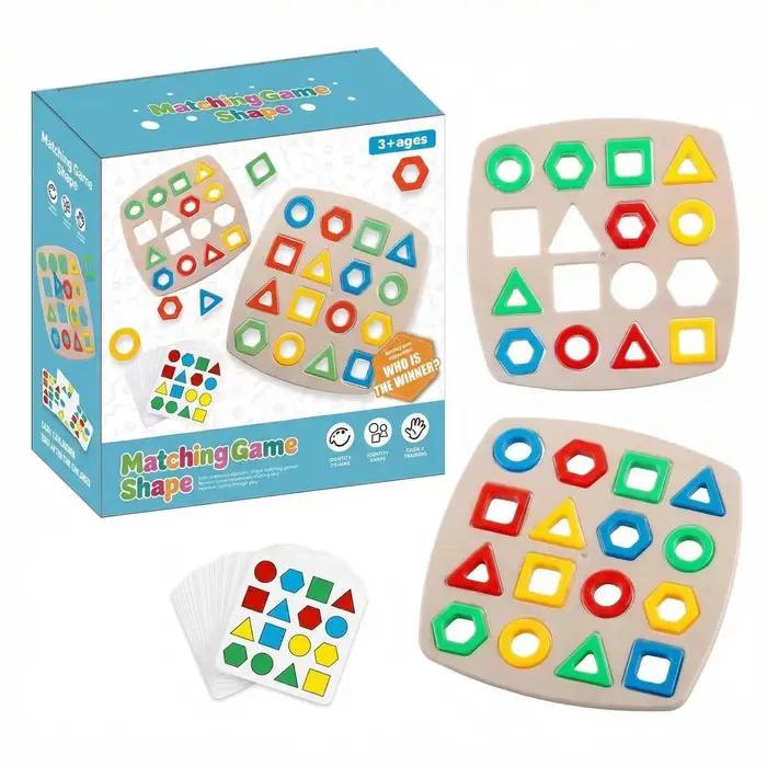Jeu interactif Montessori pour enfants : Apprentissage des formes géométriques et des couleurs, coor