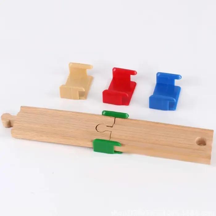 Connecteurs de pièces de voie en bois, fixateur d'accessoires de voie ferrée en bois, Clips de fixat