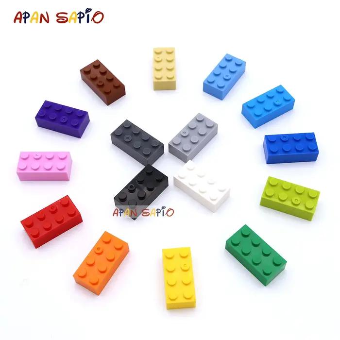 Blocs de construction à 2x4 points, 200 pièces, figurines épaisses, briques éducatives, taille créat