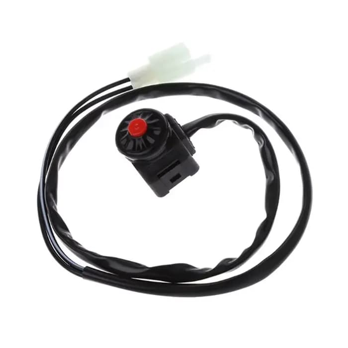Interrupteur d'arrêt pour moto, bouton poussoir rouge, klaxon de démarreur, Dirt Bike, ATV, UTV, dou