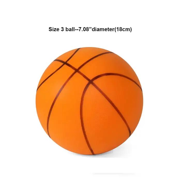 Balle de basket-ball en mousse d'intérieur, dribble silencieux, taille 3/5/7, rebond élevé, silencie