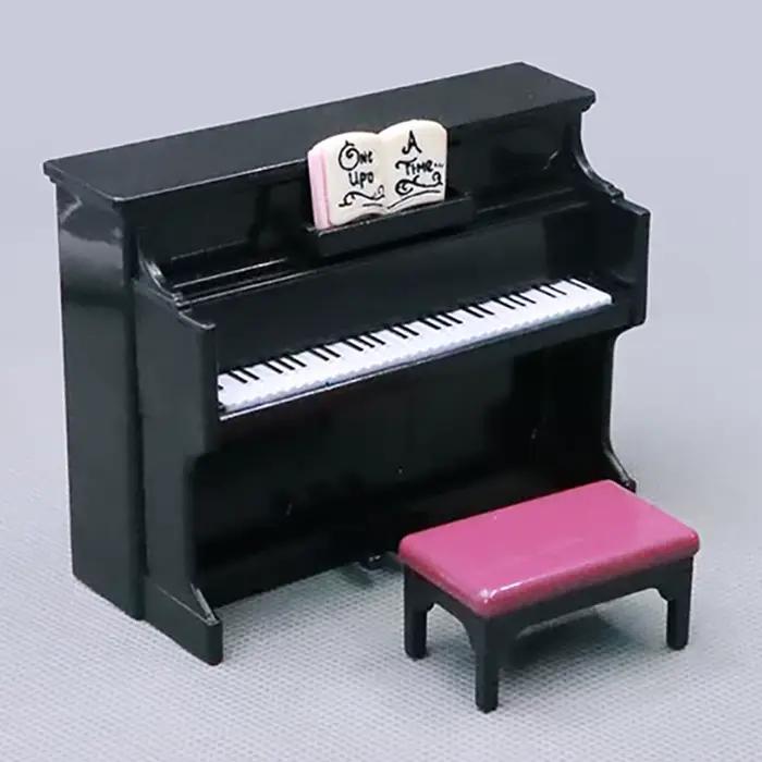 Accessoires pour maison de poupée de Piano Miniature 1:12, Mini réplique de Piano de Simulation avec