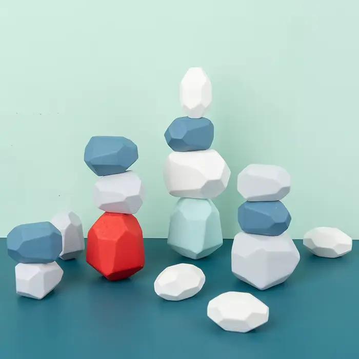 Décennie s de construction mentaires oriels Montessori pour tout-petits, jouets en bois, tri, empila