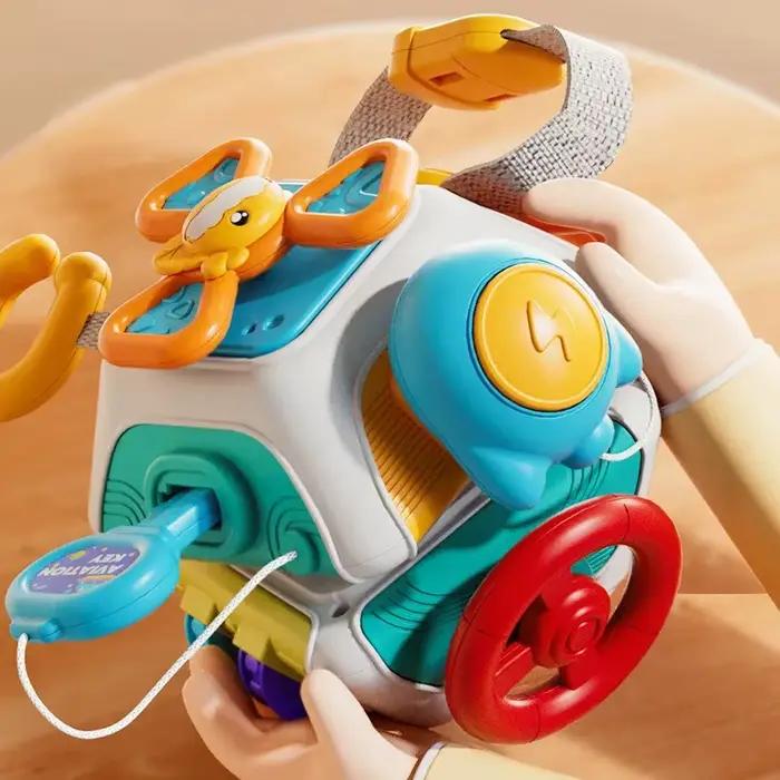 Baby Space Busy Ball — Jouet sensoriel Montessori pour les tout-petits, jouet éducatif et portable p