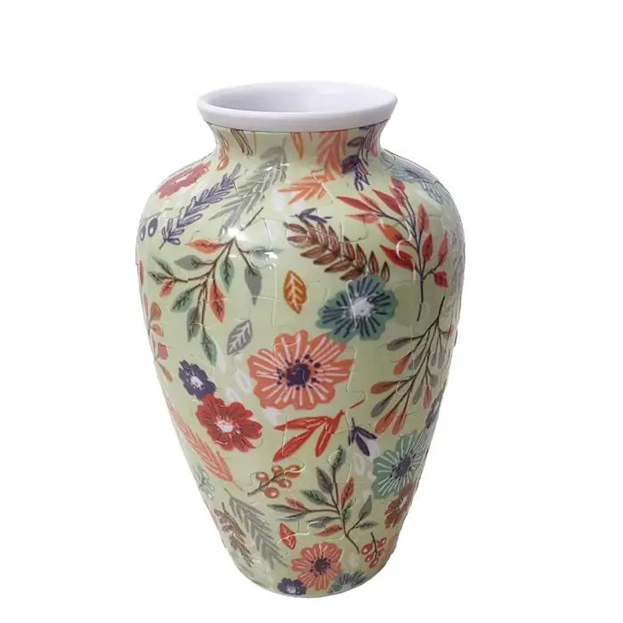Vase Puzzle 3D Créatif Étanche DIY – Blocs de Construction pour Arrangement Floral