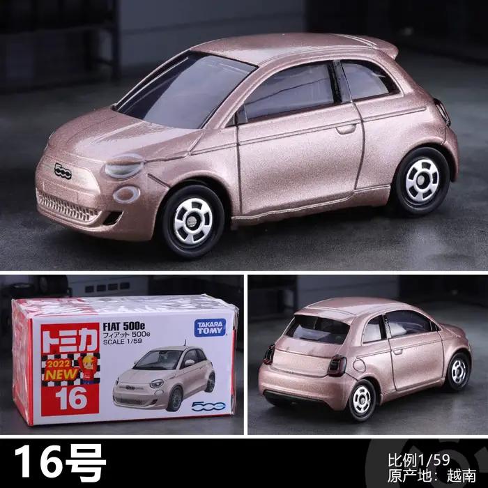 TOMY FIAT 500e Voitures miniatures en alliage et véhicules jouets, modèle de voiture miniature à l'é