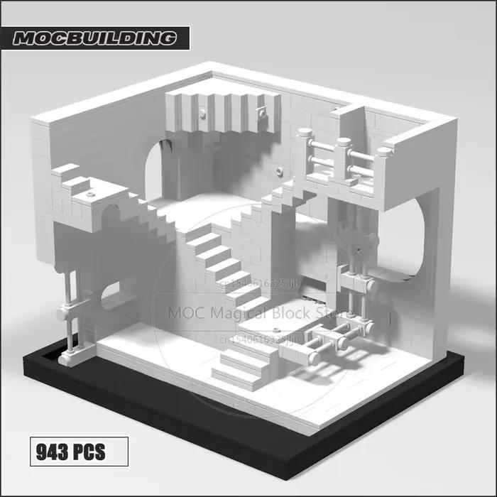 MOC Movie Relativity Diorama importer décennie ks, Architecture Display, Castle Technology Bricks, D