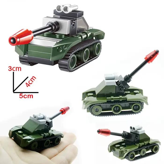 Kits de construction de modèles de chars 4D différents, assemblage militaire, jouets éducatifs, maté