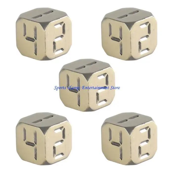 G7NF – lot 5 cubes dés à arrondis pour enfants, couleurs assorties, 13mm, avec grand nombre