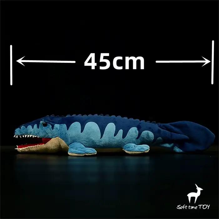Mosasaur haute fidélité Anime mignon Jurassic peluche océan dinosaure jouets en peluche animaux réal