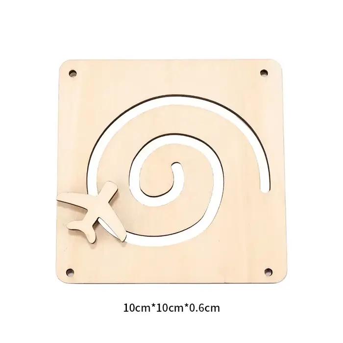 Planche occupée Montessori, porte de chariot à Air chaud, jouet éducatif, copeaux de bois, appairage
