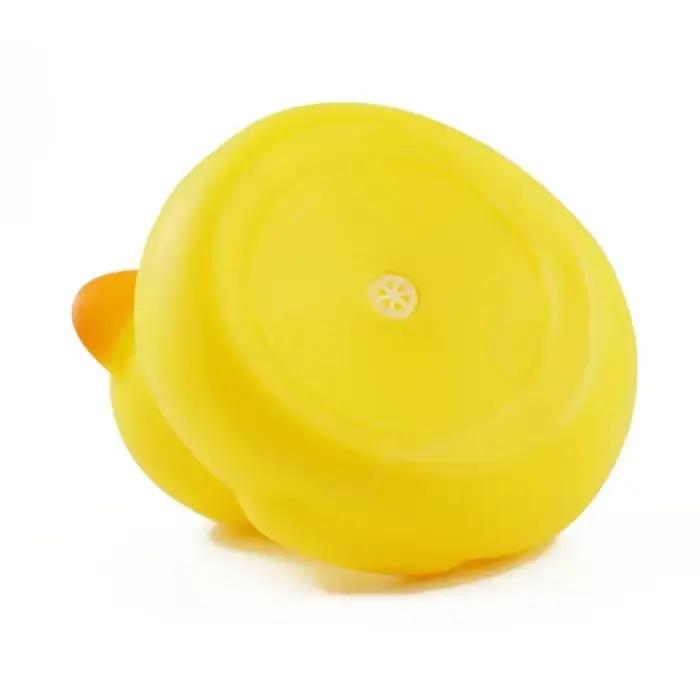 Jouets de Bain en Forme de Petit Canard Jaune pour Bébé, Accessoire en Caoutchouc à Presser, Jouet A