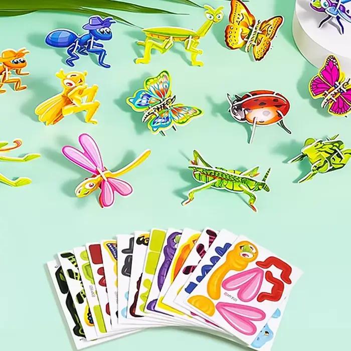 Puzzle 3D de dessin animé pour enfants, jouets de dessin animé, artisanat d'art, cadeaux pour garçon