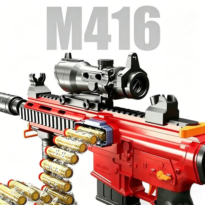Pistolet jouet à balles souples M416, fusil d'assaut jouet pour enfants, divertissement en plein air