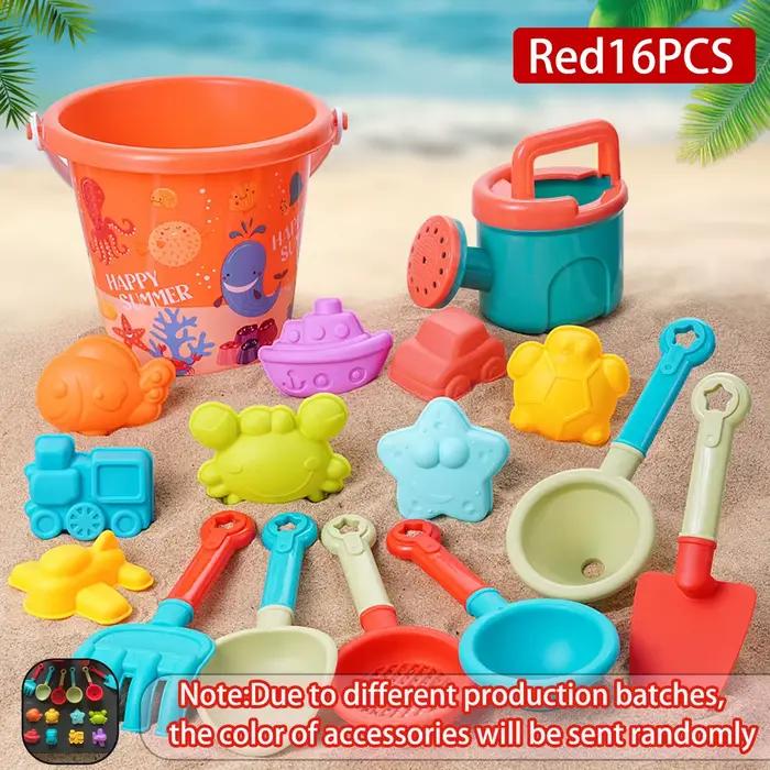 Jouets de plage pour enfants, jeux de plein air d'été, jeu de sable dans un seau d'eau, pelles, outi