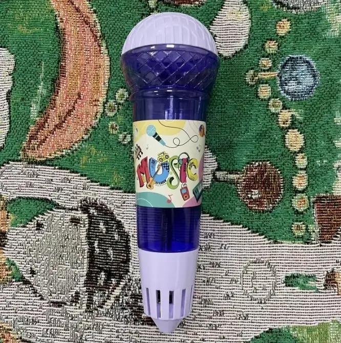 Grand microphone à écho ludique pour enfants, jouet de chant de 24 cm pour l'éveil musical et la pra