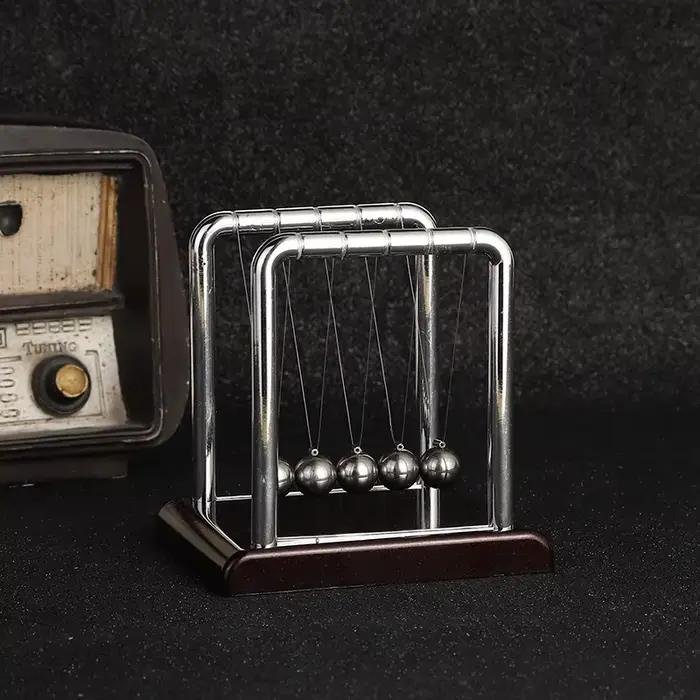 Berceau de Newton, pendule à billes d'équilibre en acier, matériel pédagogique de physique, jouets d
