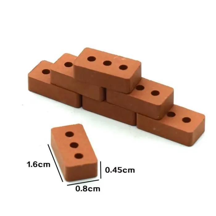 1 à 16 modèles petites briques Mini Simulation briques de construction bricolage Micro paysage maiso