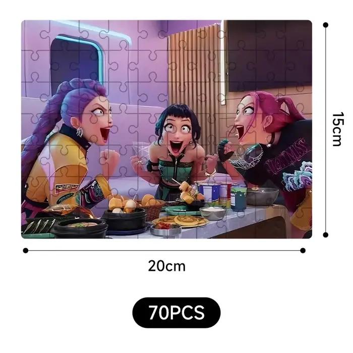 Puzzle en bois 70/300 pièces, jeu interactif familial cyberpunk anime, cadeau de collection pour adu