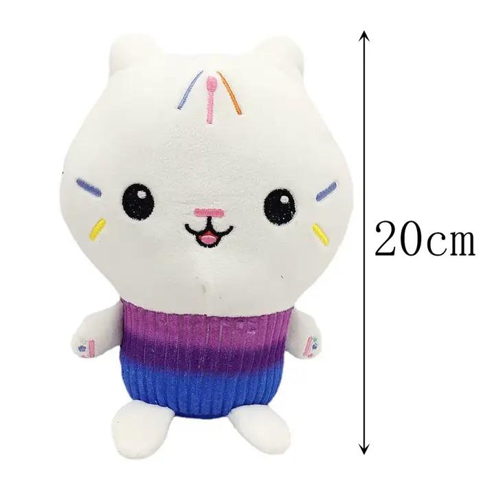 Nouveau Gabbys maison de poupée en peluche Mercat dessin animé animaux en peluche chat souriant voit