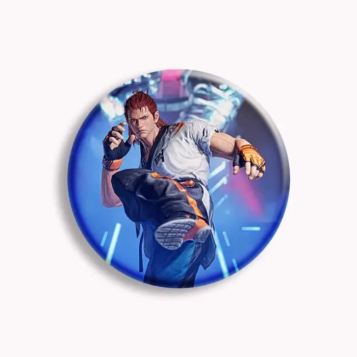 Jeu chaud Tekken 8 personnage Anime bouton souple broche Vintage jeu de combat broche Badge sac déco