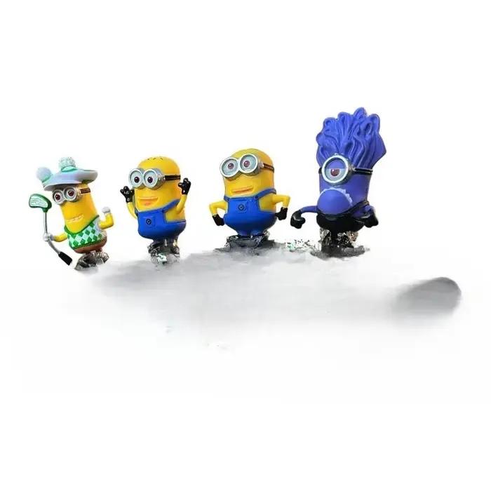 Figurines mignonnes de dessins animés Minions, ornements kawaii, poupées de collection, décorations