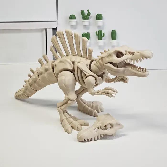 Nouveau jouet de dinosaure squelette Spinosaurus articulé Original imprimé en 3d pour décor de burea