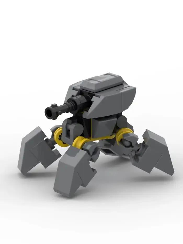 Blocs de construction MOC série militaire de la seconde guerre mondiale, Robot mécanique quadrupède,