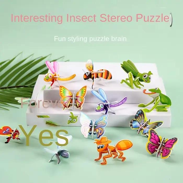Puzzle en mousse d'animaux 3D, jouets éducatifs pour enfants, cadeau d'anniversaire pour invités, ré