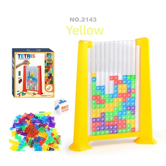 Jeu de puzzle Tetris avec blocs carrés mutés en boîte aléatoire, jouets d'intelligence, cadeau pour