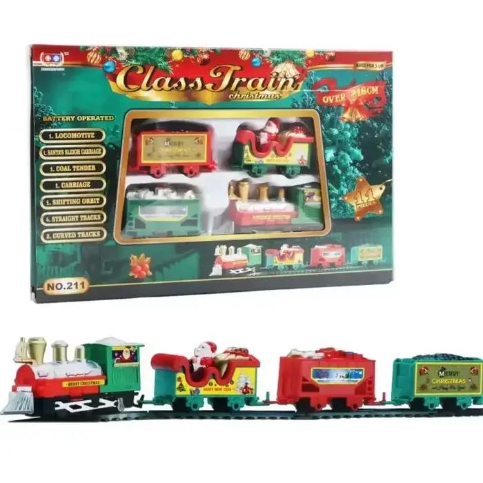 Ensemble de Train de noël à assembler des voies ferrées, jouets décoratifs, arbre de noël, cadeau de