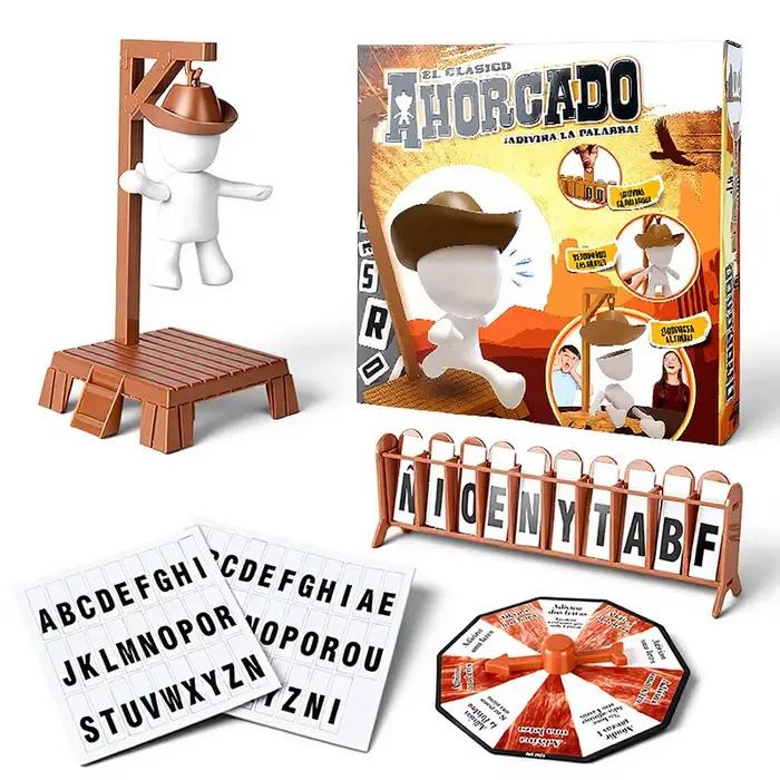 Jeux de société Cowboy Magnetic Hangman, jeux de devinettes de mots mystérieux avant que Hank ne tom