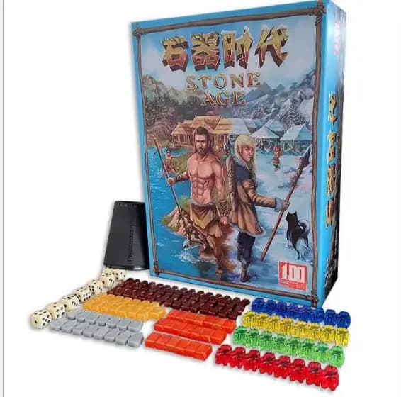 Jeu de société allemand Super classique, âge de pierre, cartes de table Version chinoise