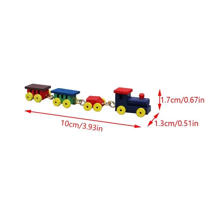 Train l'inventaire de maison de course en bois, ornement de maison, modèle de beurre, accessoires de