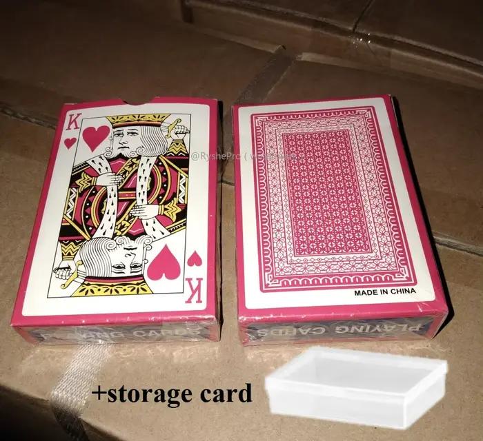 Cartes à jouer pour poker, index standard, revêtement plastique, pour Blackjack wald chre Canasta, d
