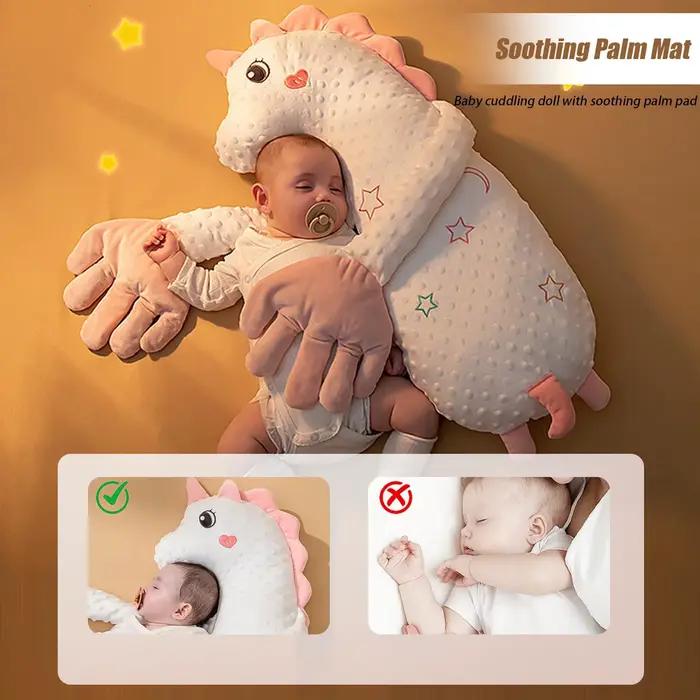 Oreiller en peluche apaisant pour bébé, poupée apaisante avec télécommande, 3 vitesses réglables pou