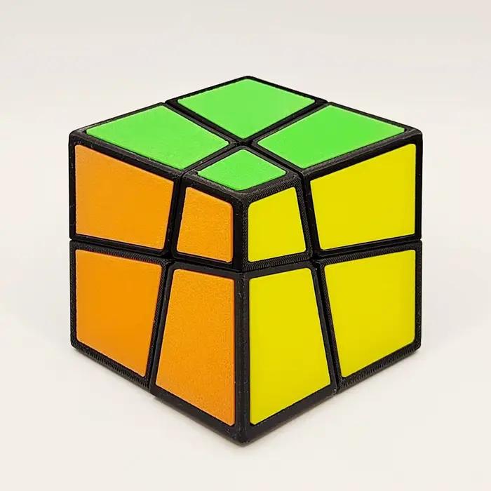 ZEPUZZLES Cube 2x2, cube magique 2x2, jouets de puzzle torsadés irréguliers, jouets de puzzle profes