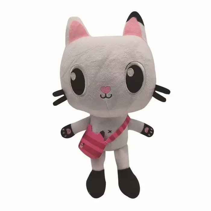 Nouveau Gabbys maison de poupée en peluche Mercat dessin animé animaux en peluche chat souriant voit