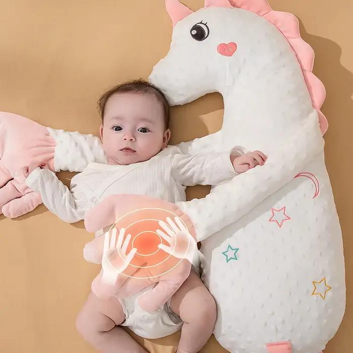 Oreiller en peluche apaisant pour bébé, poupée apaisante avec télécommande, 3 vitesses réglables pou
