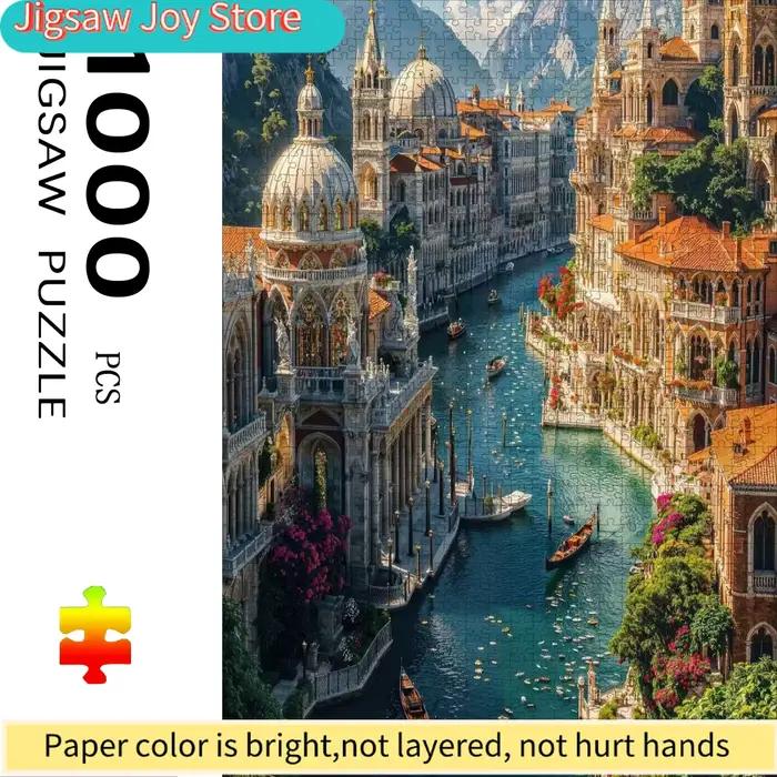 Grand puzzle - Venise, Italie, Grand Canal et Basilique de Saint-Marc, puzzle stimulant et familial