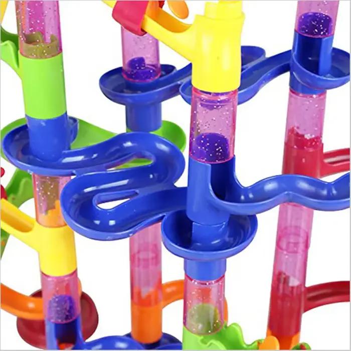 Blocs de construction de piste de course en marbre pour enfants, labyrinthe 3D, rouleau de balle, jo