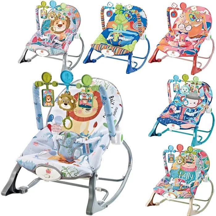 Berceau à bascule électrique pour bébé de 0 à 2 ans, jouets multifonctionnels avec Vibration musical