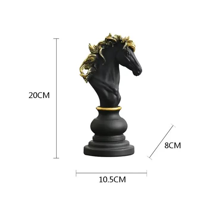Figurine explorez ecs internationale en résine, sculpture intérieure du roi chevalier, décor de bure