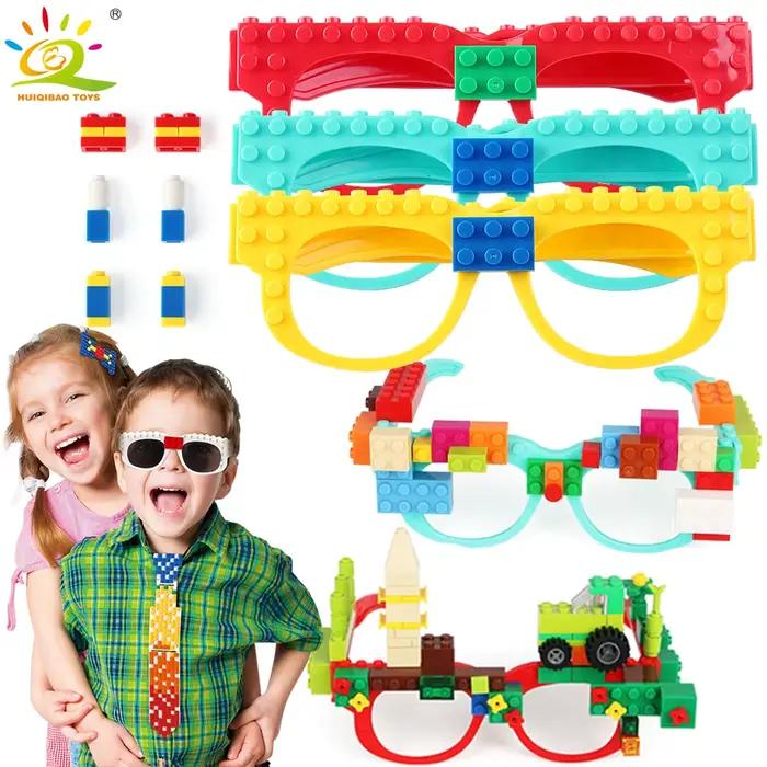 Blocs de construction de rassemblement de fête, cadre de plaque de base pour lunettes, jouets de déc