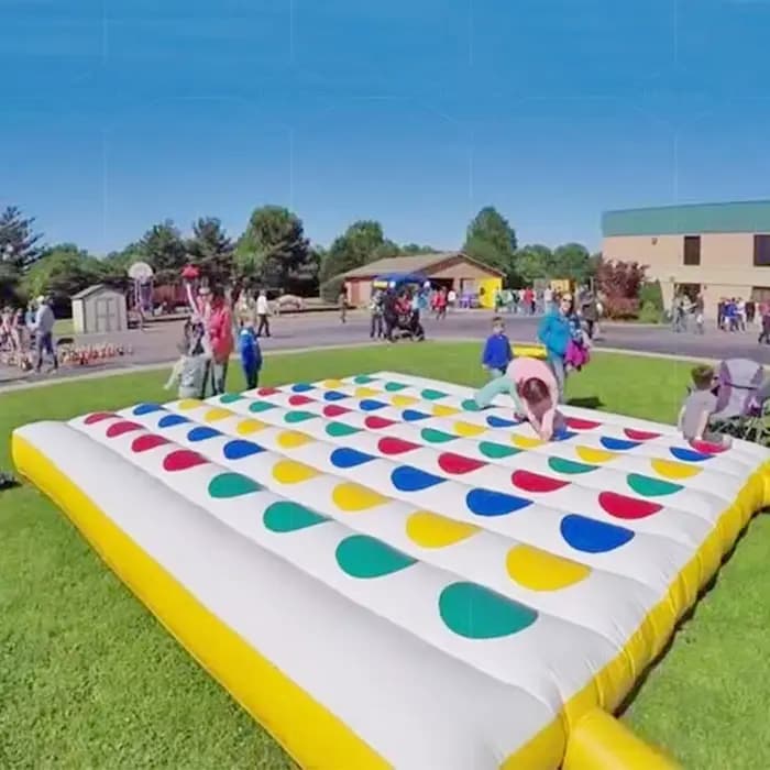 Jeu de Twister gonflable géant interactif, Grand jeu de Twister, Jeu de Twister géant OEM