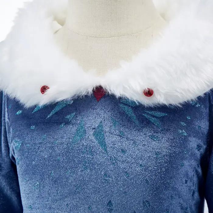 Costume de princesse d'hiver, déguisement de fête Elsa, pour noël, anniversaire, carnaval, reine des