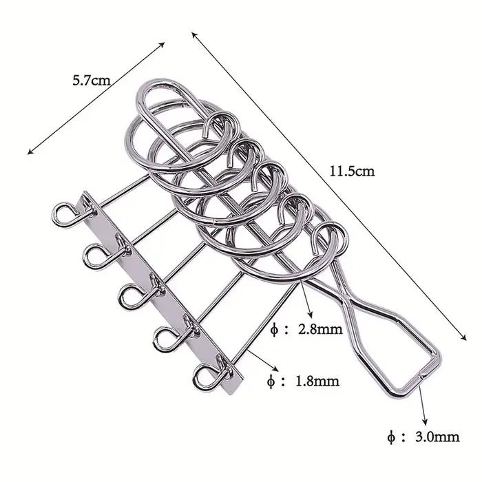 Puzzle en fil métallique, casse-tête, Test de qi, démêlant, lien en fer, déverrouillage, jeu de verr