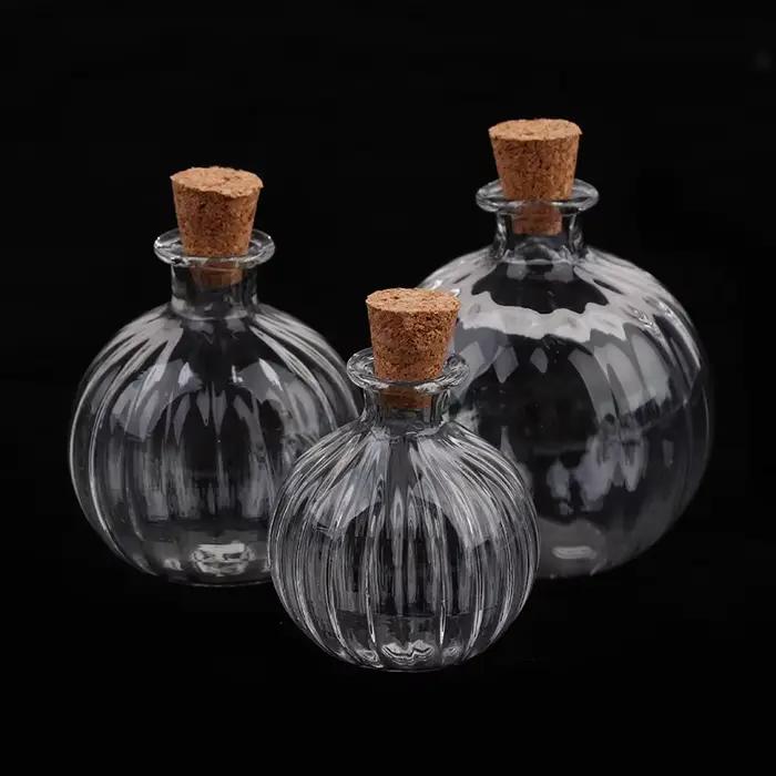 1/2/3/10PCS 1:12 Dollhouse Miniature Mini Bouteille En Verre Couvercle En Liège Rikiki Flacons Modèl