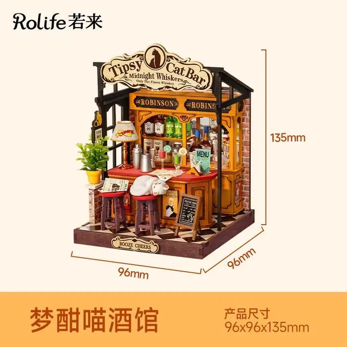En stock – Nouveau modèle Rolaife 2026 – Miniature de maison de campagne DIY faite à la main – Cadea
