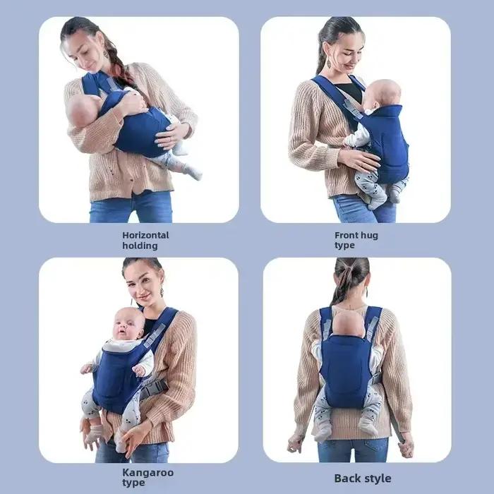 Porte-bébé de sécurité pour sortir, porte-bébé multifonctionnel à bandoulière, quatre méthodes avant